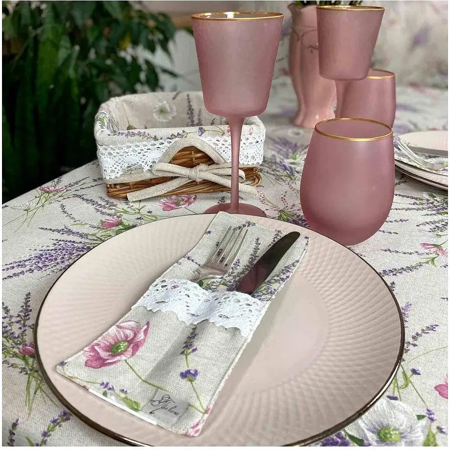 Чохол для приборів Прованс Grosso з мереживом бузковий (17559) - фото 3