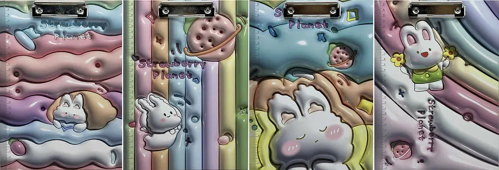 Планшет А4 Зайчик-3D, 4x50 (в ассортименте) - фото 2