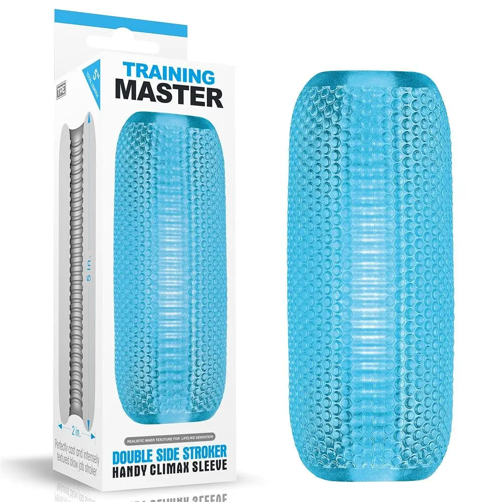 Мастурбатор Training Master Double Side Stroker (синій)