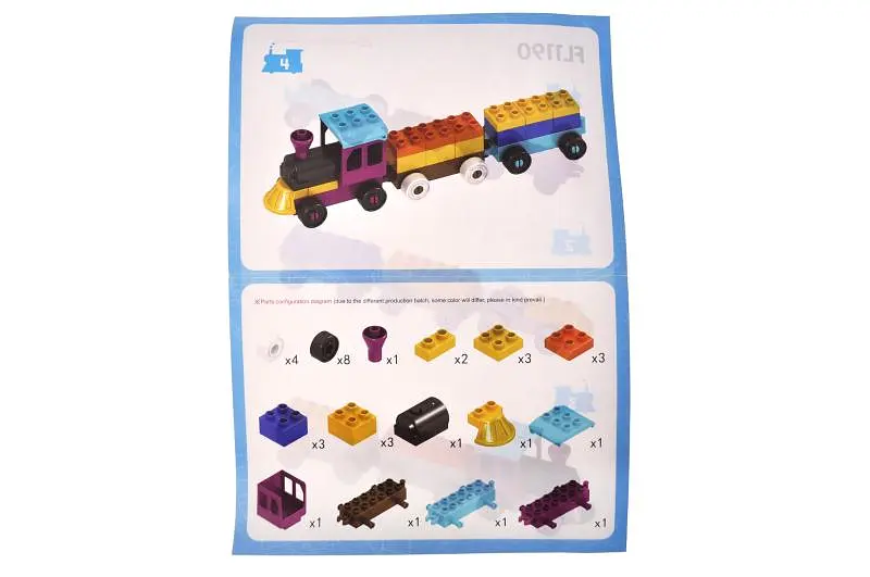 Конструктор FL1190 "Потяг" 34 дет. р.22x6x16 см YG Toys - фото 3