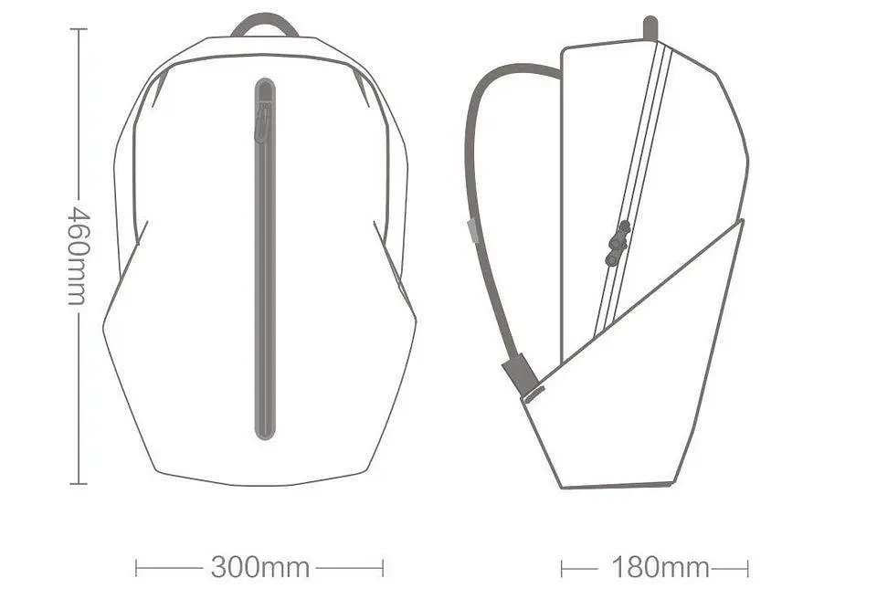 Рюкзак RunMi 90 Ninetygo All-weather Daypack Backpack Red - фото 8