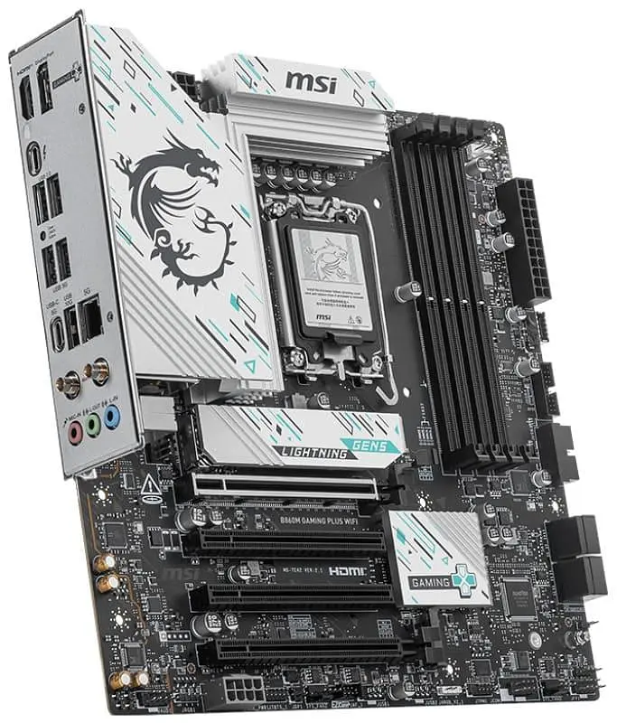 Материнська плата MSI B860M GAMING PLUS WIFI (B860M GAMING PLUS WIFI) (Socket 1851, Intel B860, Micro-ATX) - фото 3
