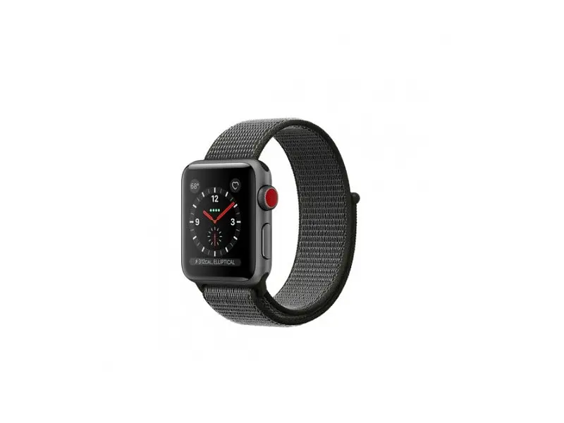 Смарт-годинник Apple Watch Series 3 GPS + Cellular 38mm Space Gray Aluminum w. Dark Olive Sport L. (MQJT2)