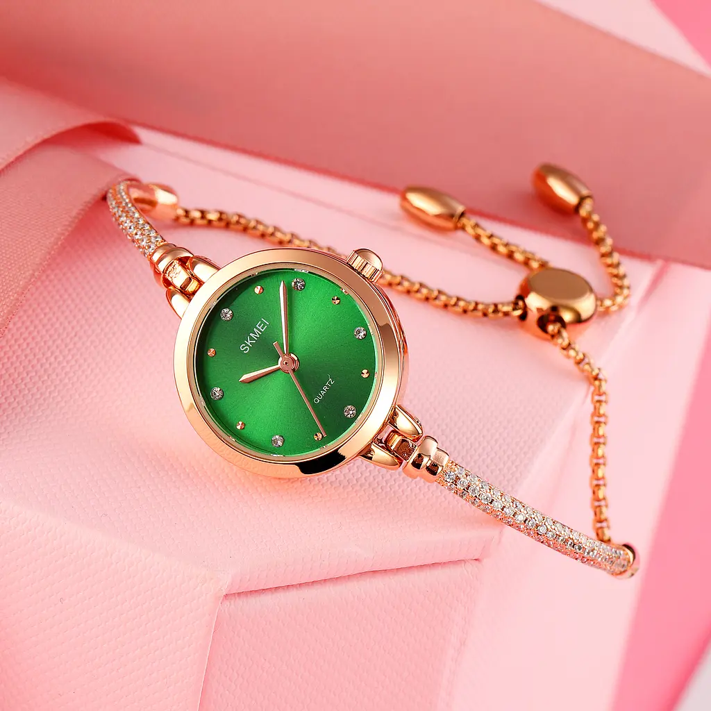 Наручний годинник жіночий 1805GN Green Skmei acs0030580 - фото 3