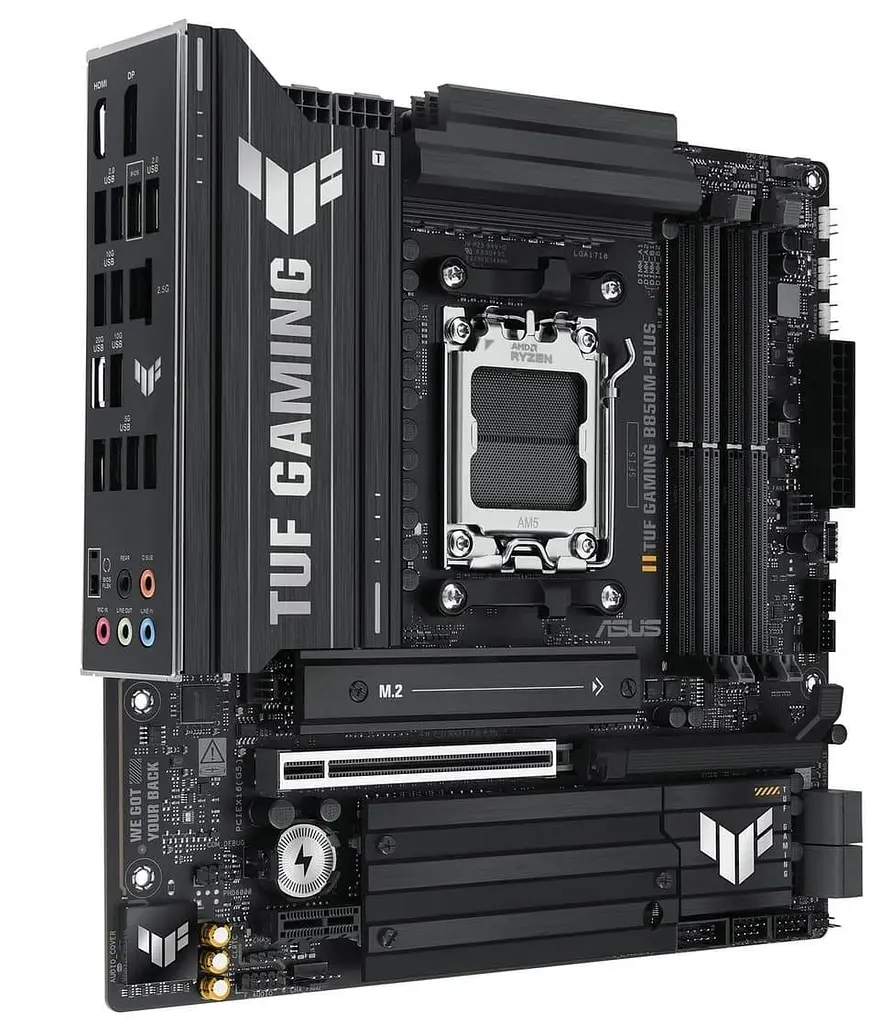 Материнська плата ASUS TUF GAMING B850M-PLUS (TUF GAMING B850M-PLUS) (Socket AM5, AMD B850, Micro-ATX) - фото 2