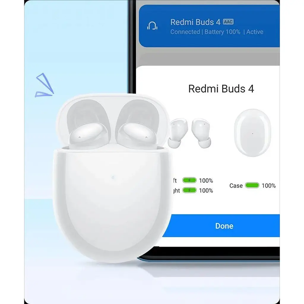 Беспроводные наушники Xiaomi Redmi Buds 4 White (BHR5844CN) - фото 7