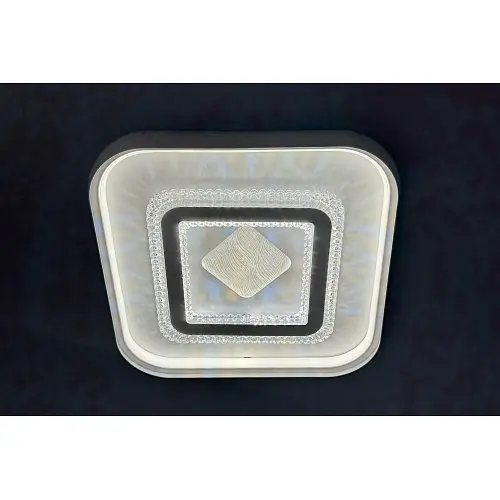 Люстра LED стельова Linisoln 12552-30 метал, акрил, 3000K/4000K/6000K, 50Вт, 7-10 кв. м, висота 7 см, ширина 30 см - фото 4