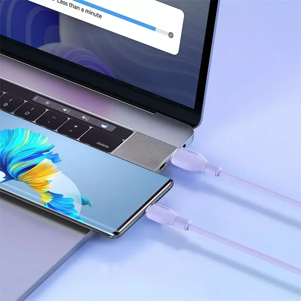 Кабель Baseus Pudding Series Fast Charging Cable USB to Type-C 100W 1.2m P10355703511-00 Purple - фото 8