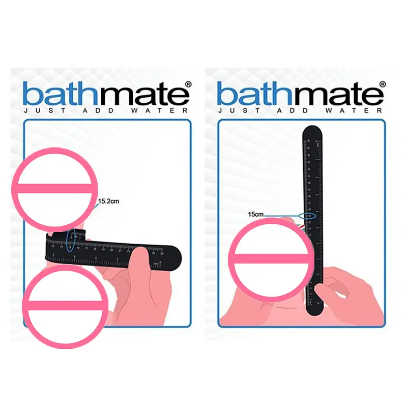 Лінійка для вимірювання пеніса Bathmate Measuring Gauge V2 26 см Чорна - фото 8