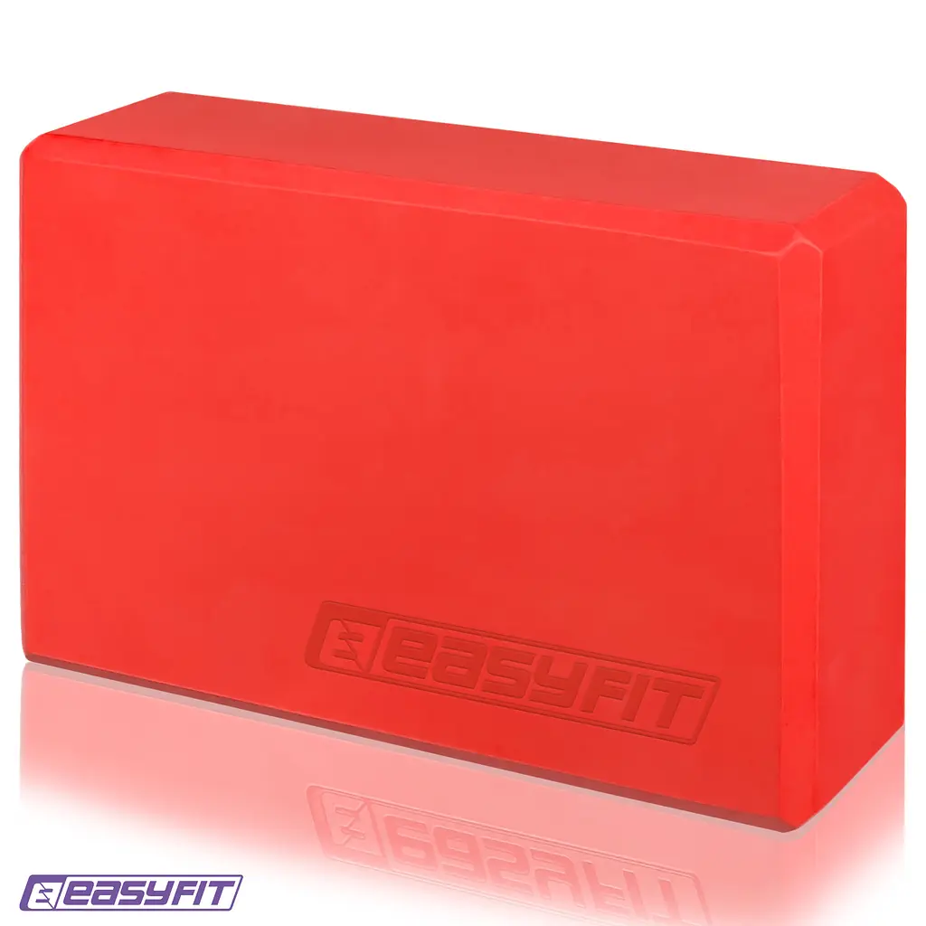 Блок для йоги EasyFit EVA Червоний (EF-1818-R)