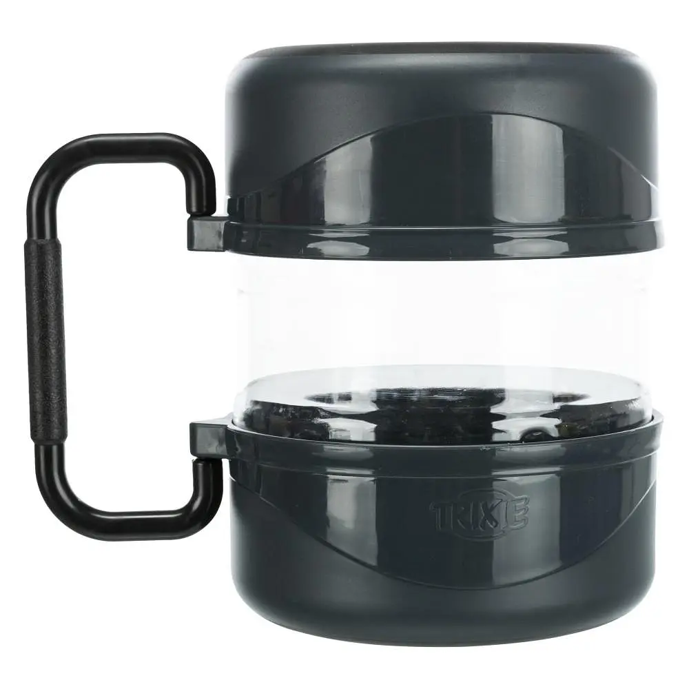 Набір дорожній Trixie контейнер для їжі 2 л і 2 миски по 0,75 л (синій) - фото 2