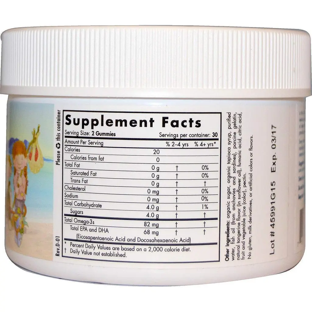 Риб'ячий жир для дітей Nordic Naturals Omega-3 Gummies 82 мг 60 жел таб мандарин - фото 2