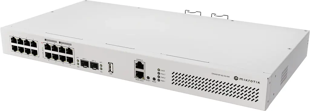 Комутатор MikroTik CRS418-8P-8G-2S+RM - фото 2