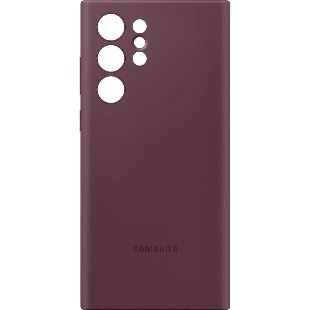Силіконовий чохол Samsung Silicone Cover для Samsung Galaxy S22 Ultra (S908) (S908) Burgundy EF-PS908TEEGRU - фото 3