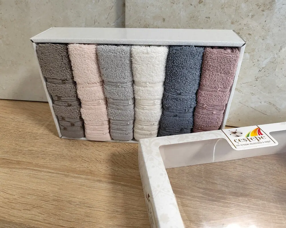 Набір кухонних турецьких рушників із 6 штук Cestepe Vip Cotton Lupen 30х50 - фото 5