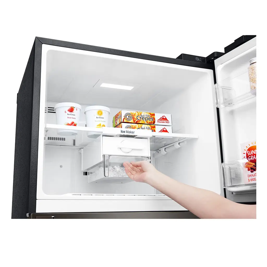 Холодильник із верхньою морозильною камерою LG GC-H502HBHZ чорний (GC-H502HBHZ) - фото 5