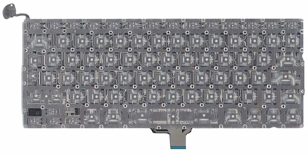 Клавіатура для ноутбука Apple MacBook 2011+ (A1278) Black, (Оригінал), (No Frame), RU (вертикальний ентер) - фото 2
