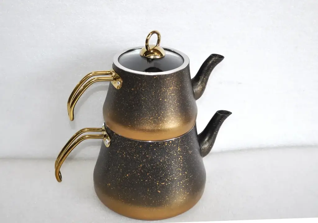 Двоярусний чайник O.M.S. Collection 8200-XL Gold (1,8/3,75 л.) - фото 6