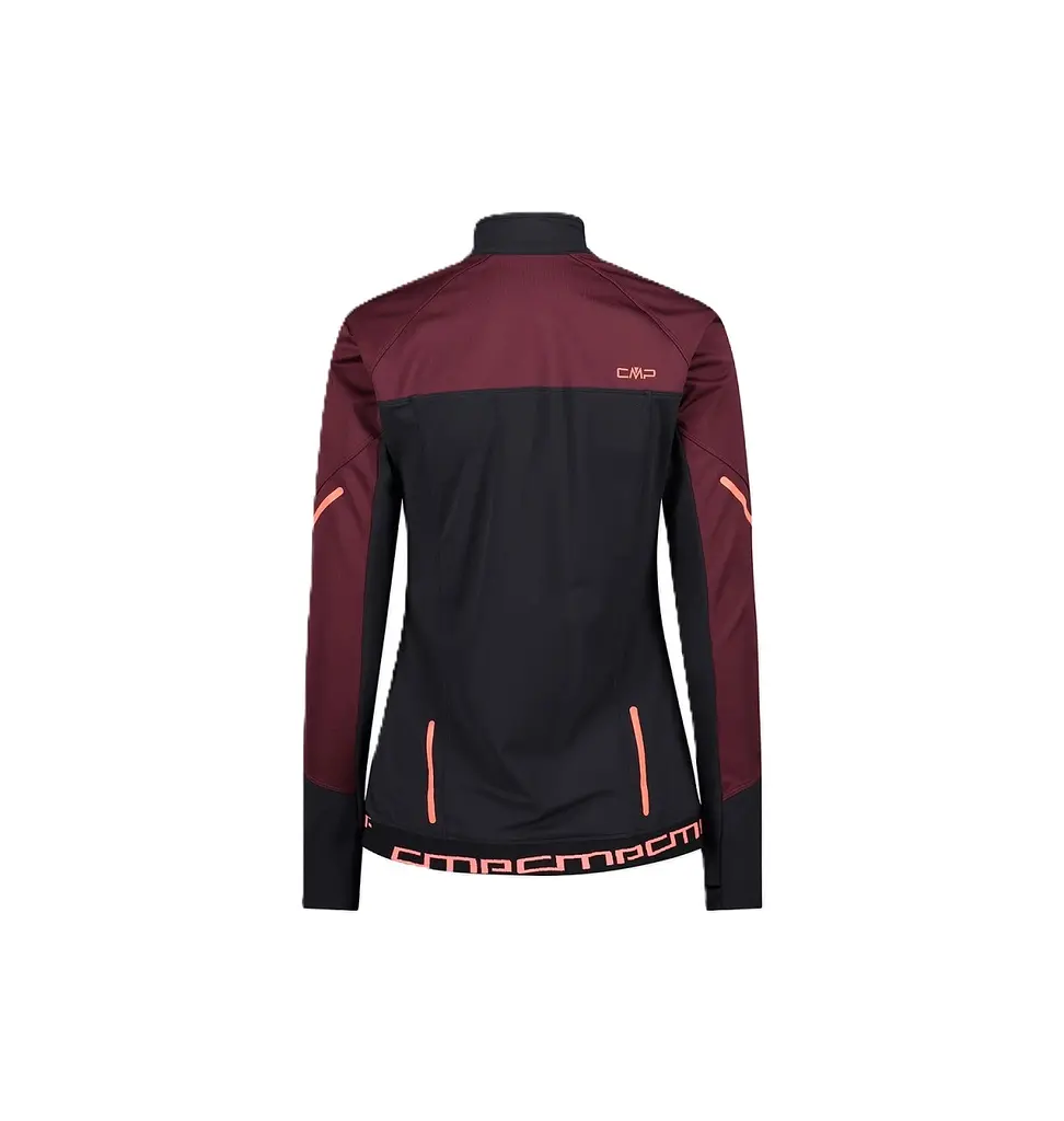 Кофта CMP Women's Full-Zip Hybrid Jacket Burgundy L (1097-31A2466-C919 42) - фото 2