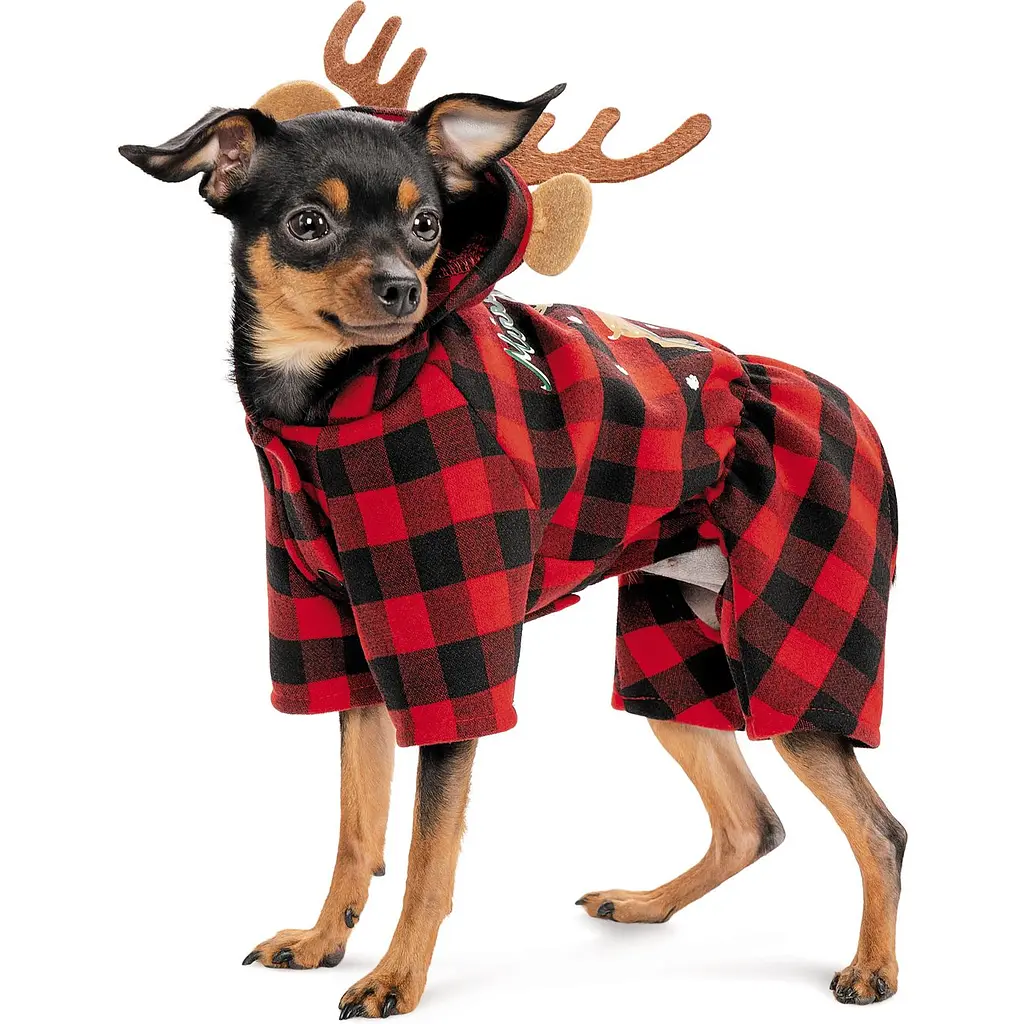 Костюм для собак Pet Fashion Xmas XS2 червоний - фото 2