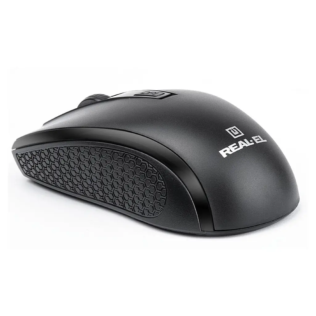 Мишка REAL-EL RM-308 Wireless Black (EL123200033) - фото 7