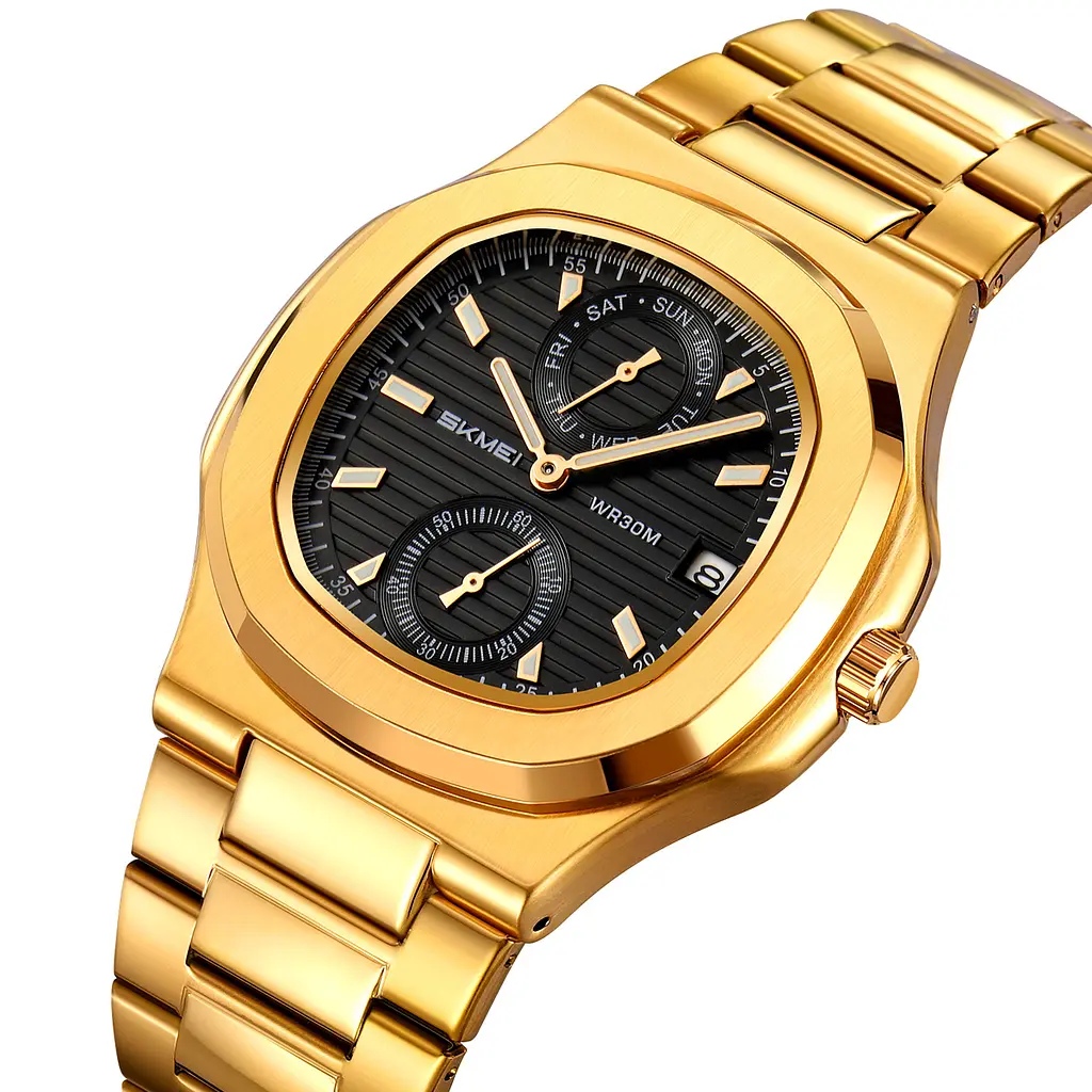 Наручний годинник чоловічий 2423GD Gold Skmei acs0029929 - фото 2