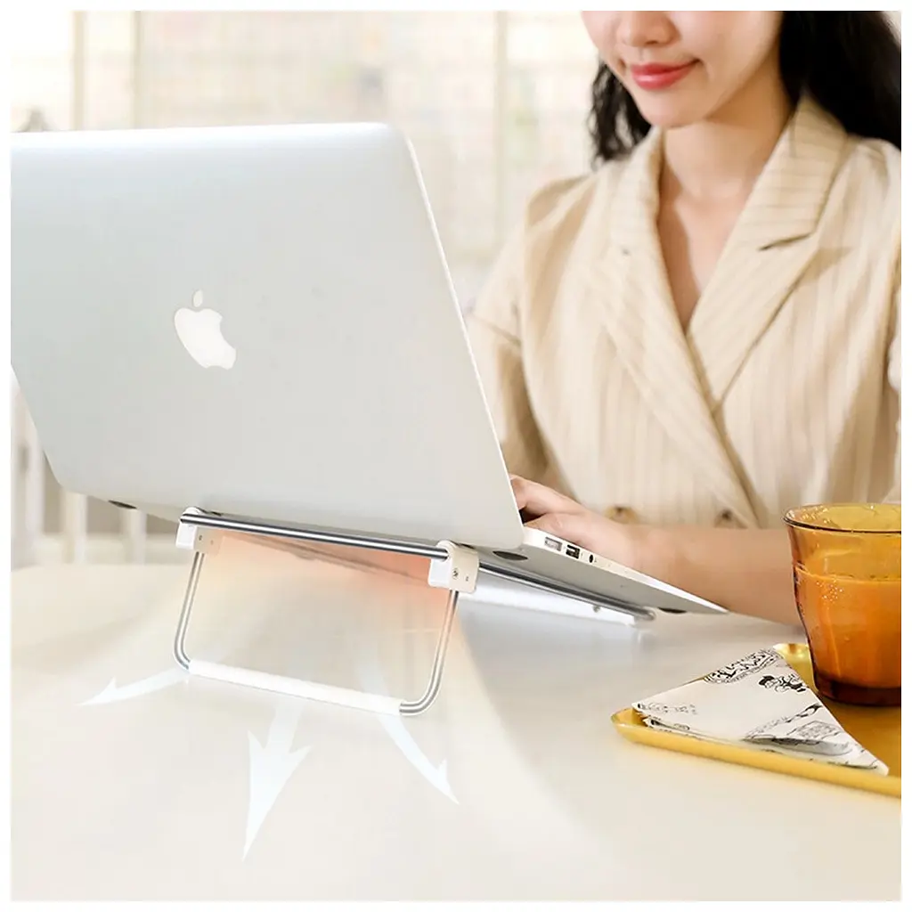 Підставка до ноутбука Ugreen LP230 Foldable Desktop Laptop Stand Silver (80348) - фото 9