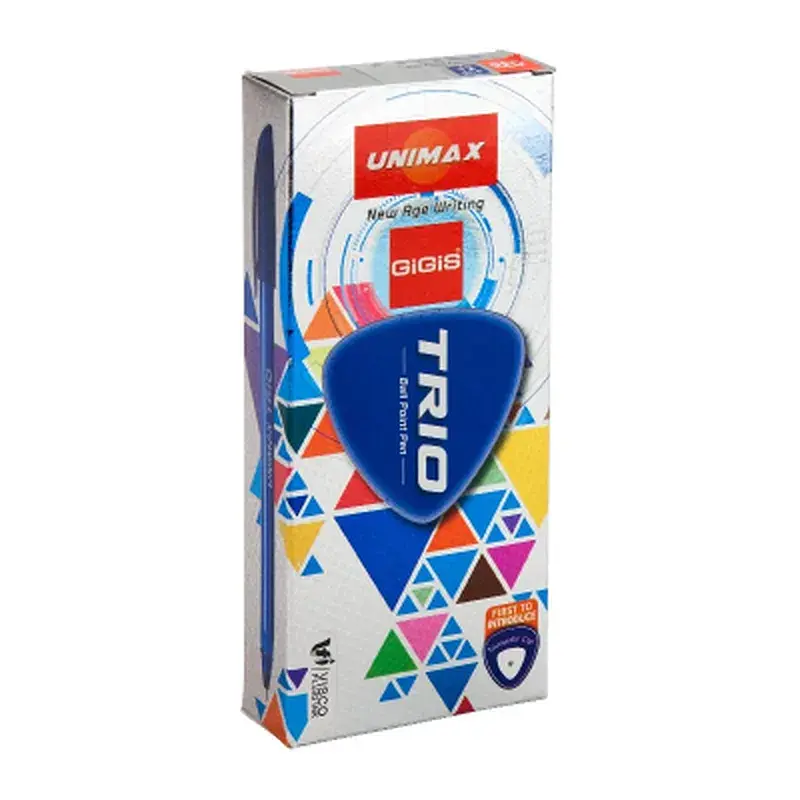Ручка кулькова Unimax Trio, червона (UX-104-06) - фото 3