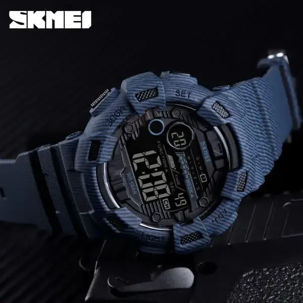 Мужские спортивные часы Skmei 1472 Champion Джинс - фото 6