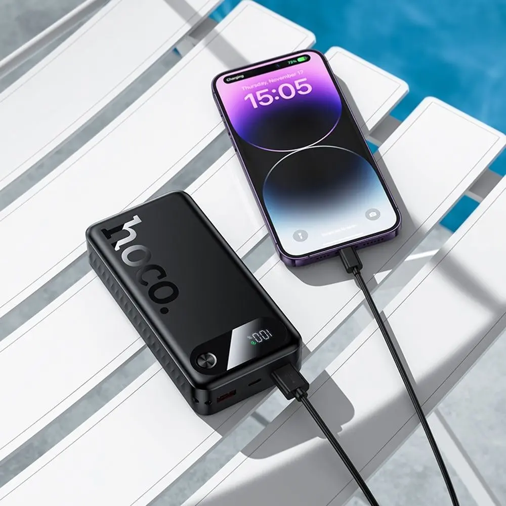 Зовнішній акумулятор Hoco J154A Victorious 20000mAh 22.5W Black [150866] - фото 5