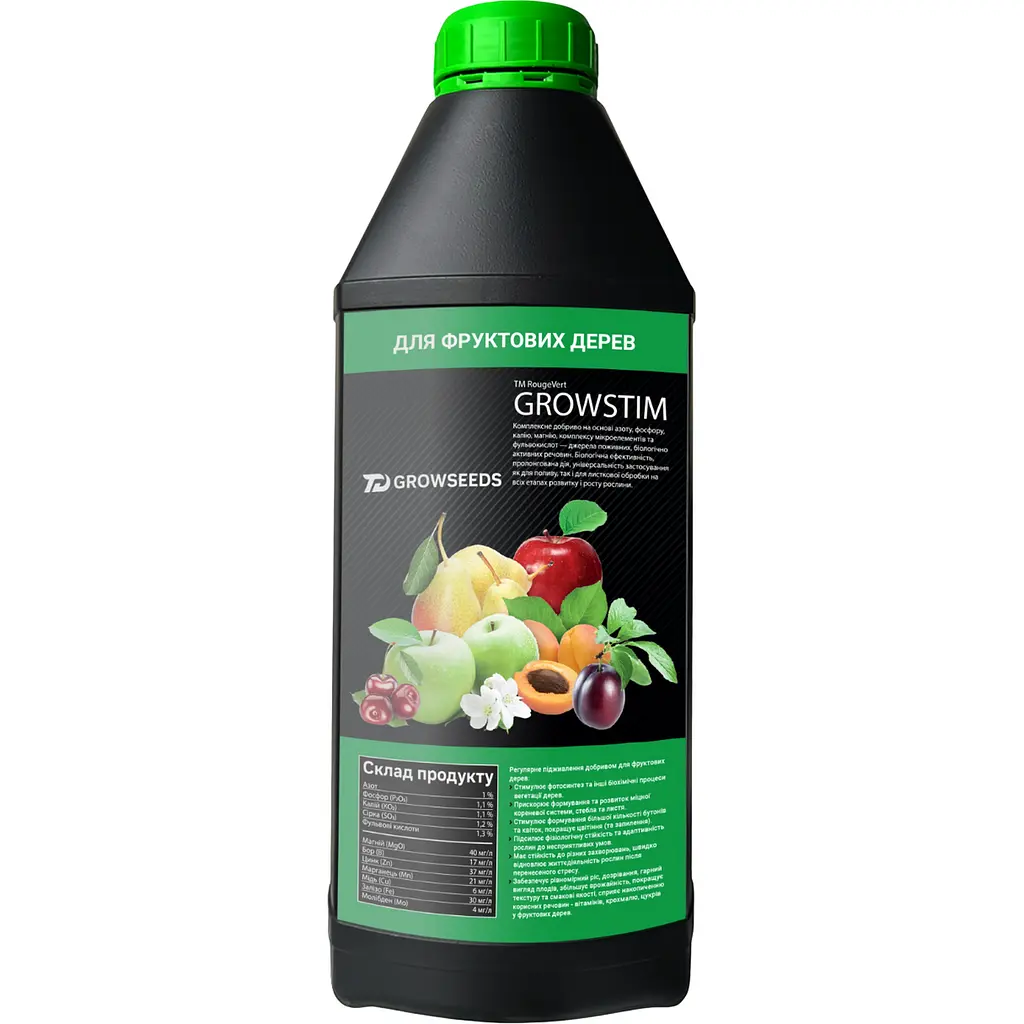 Набір: добриво Plantin Growstim Rougevert для фруктових дерев 1 л + добриво Plantin Growstim Rougevert для фруктових дерев 0.25 л - фото 2