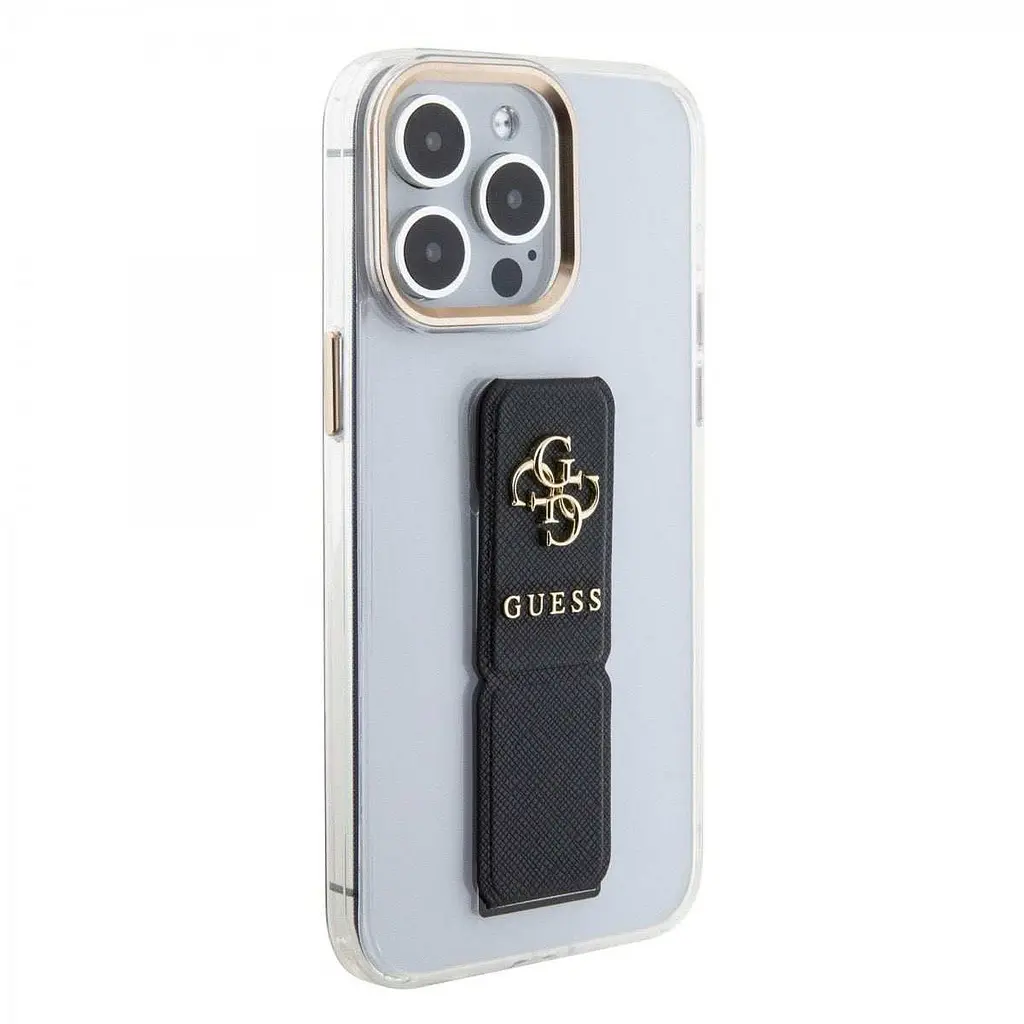 Чехол Guess PU Grip 4G Metal Logo для iPhOne 15 Pro Max Black (57983117152) - фото 5