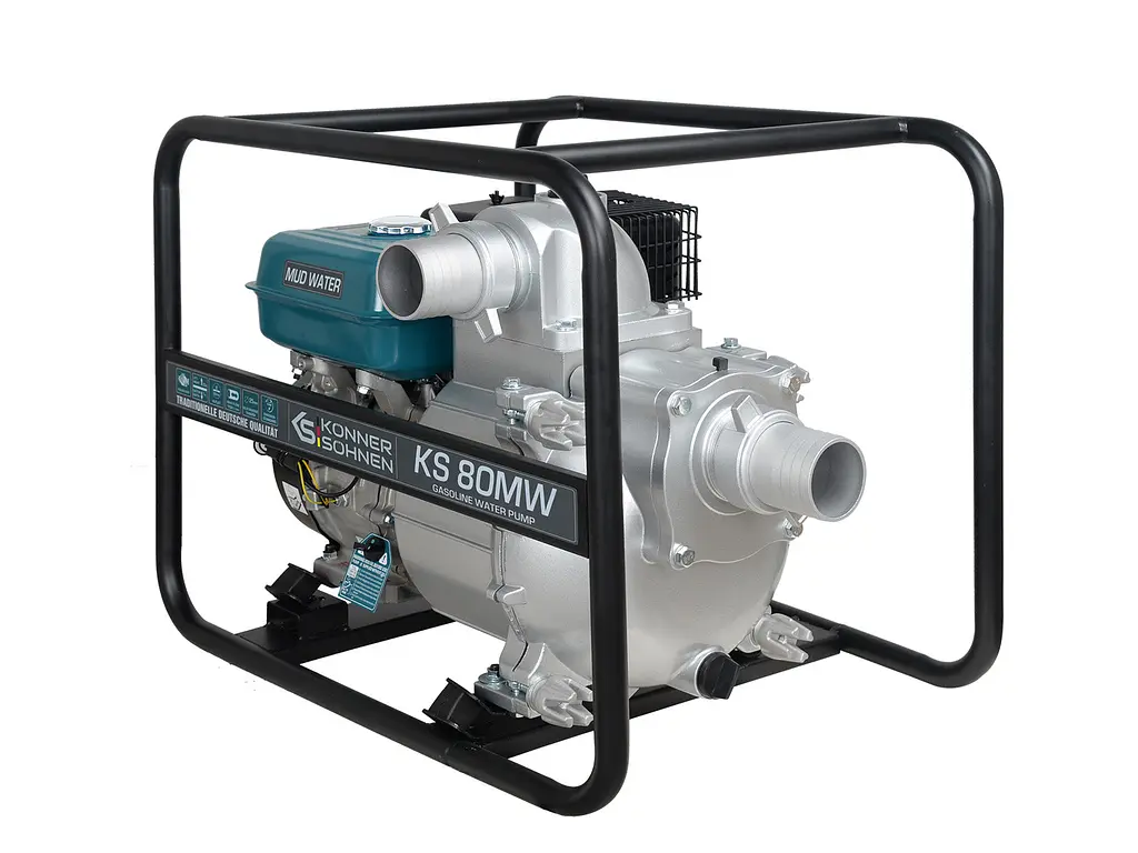 Konner & Sohnen Мотопомпа бензинова KS 80MW 1000л/хв 9.0к.с 60кг - фото 4