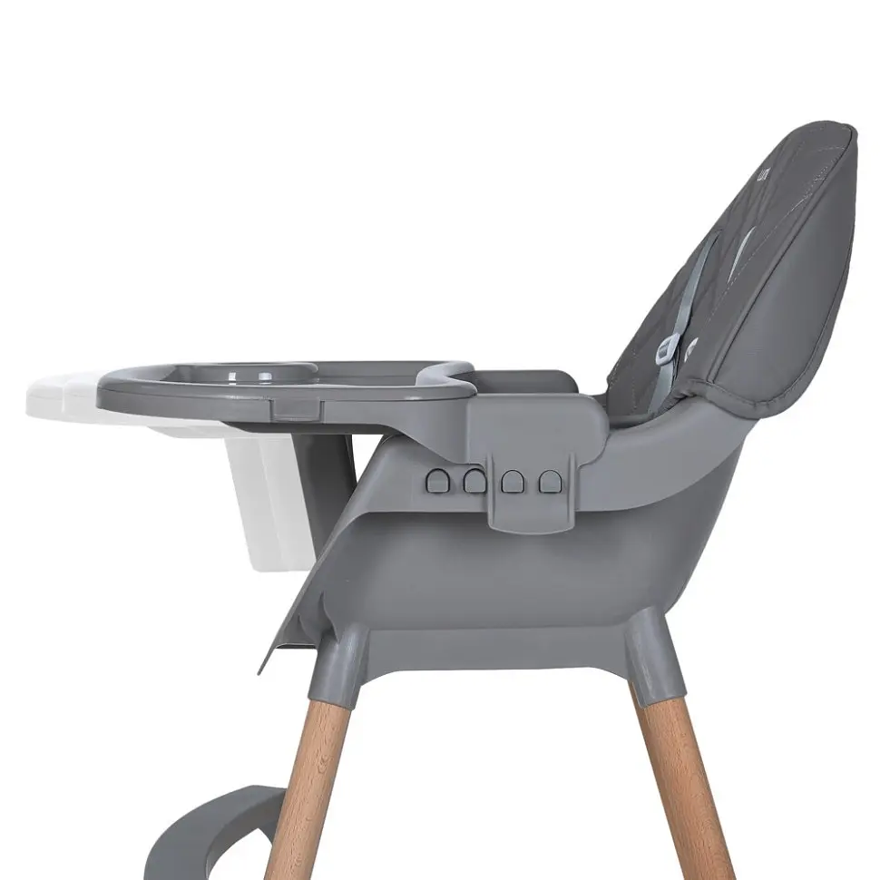 Стільчик для годування LUMI ME 1111 Gray екошкіра - фото 3