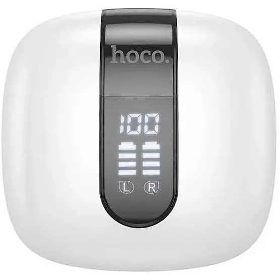 Наушники беспроводные Hoco EW36  Delicate tws гарнитура в кейсе белые - фото 4