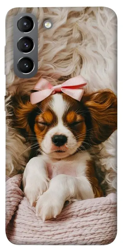 TPU чохол Demsky Sleepy spaniel для Samsung Galaxy S21