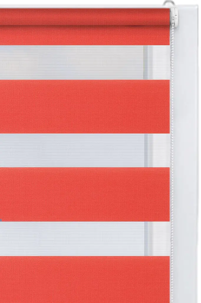 Ролета День-Ніч Атлас Яскраво-червоний 110*160 - фото 4