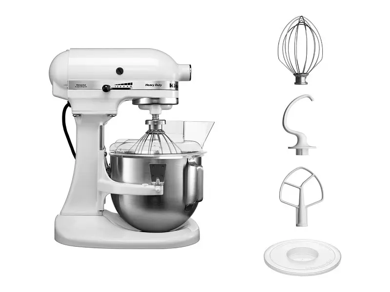 Кухонна машина KitchenAid Heavy Duty 5KPM5EWH з відкидним блоком 4.8 л біла - фото 2