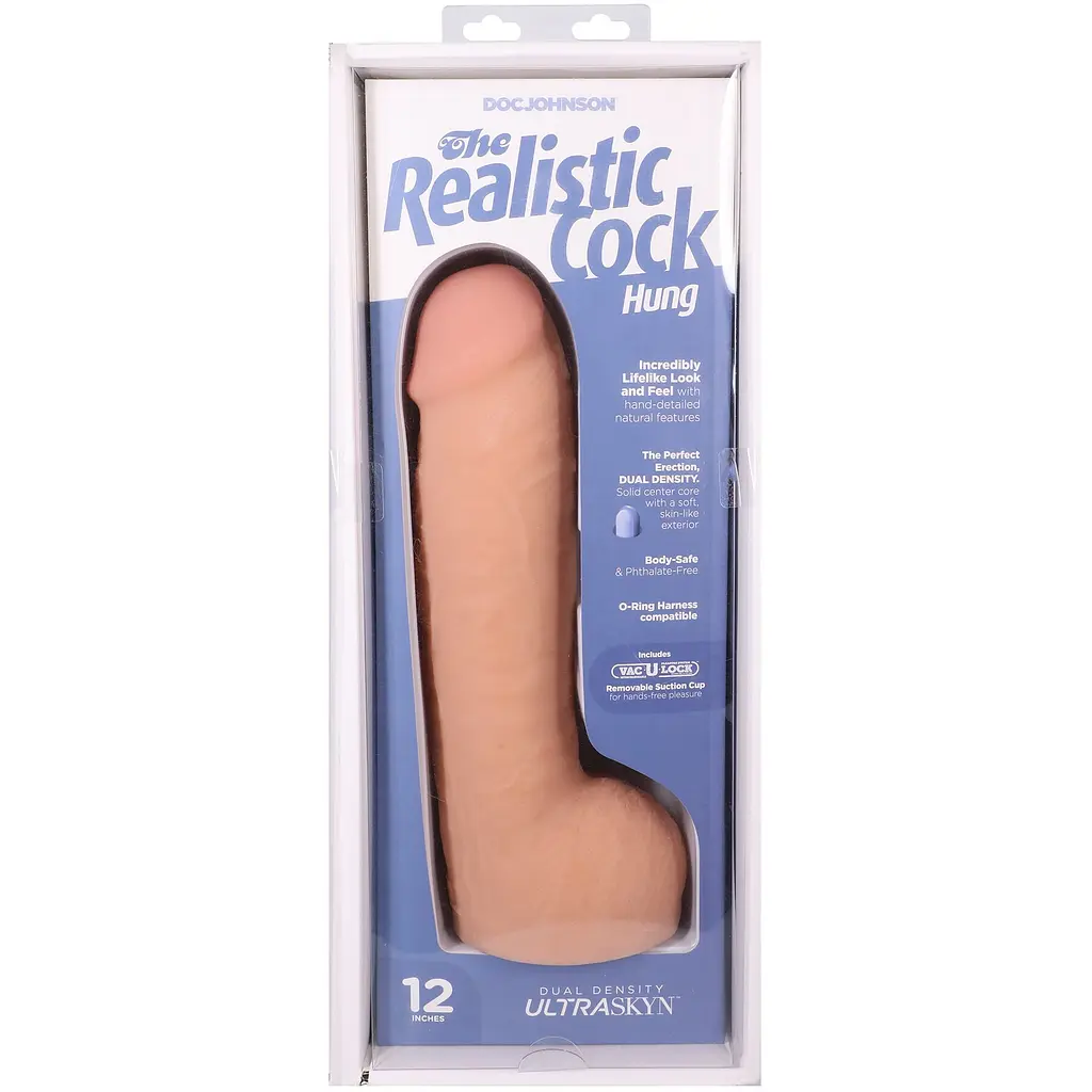 Фалоімітатор Doc Johnson The Realistic Cock ULTRASKYN 12 Inch Hung, 31.8 см - фото 9