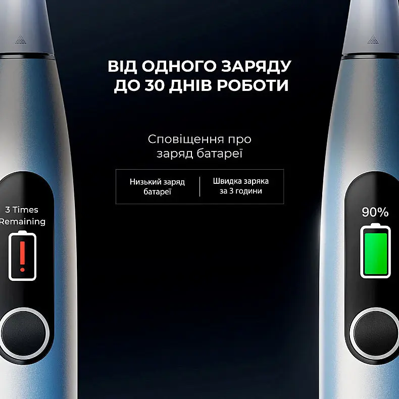 Електрична зубна щітка Oclean X Plus Pro Digital Silver - фото 5