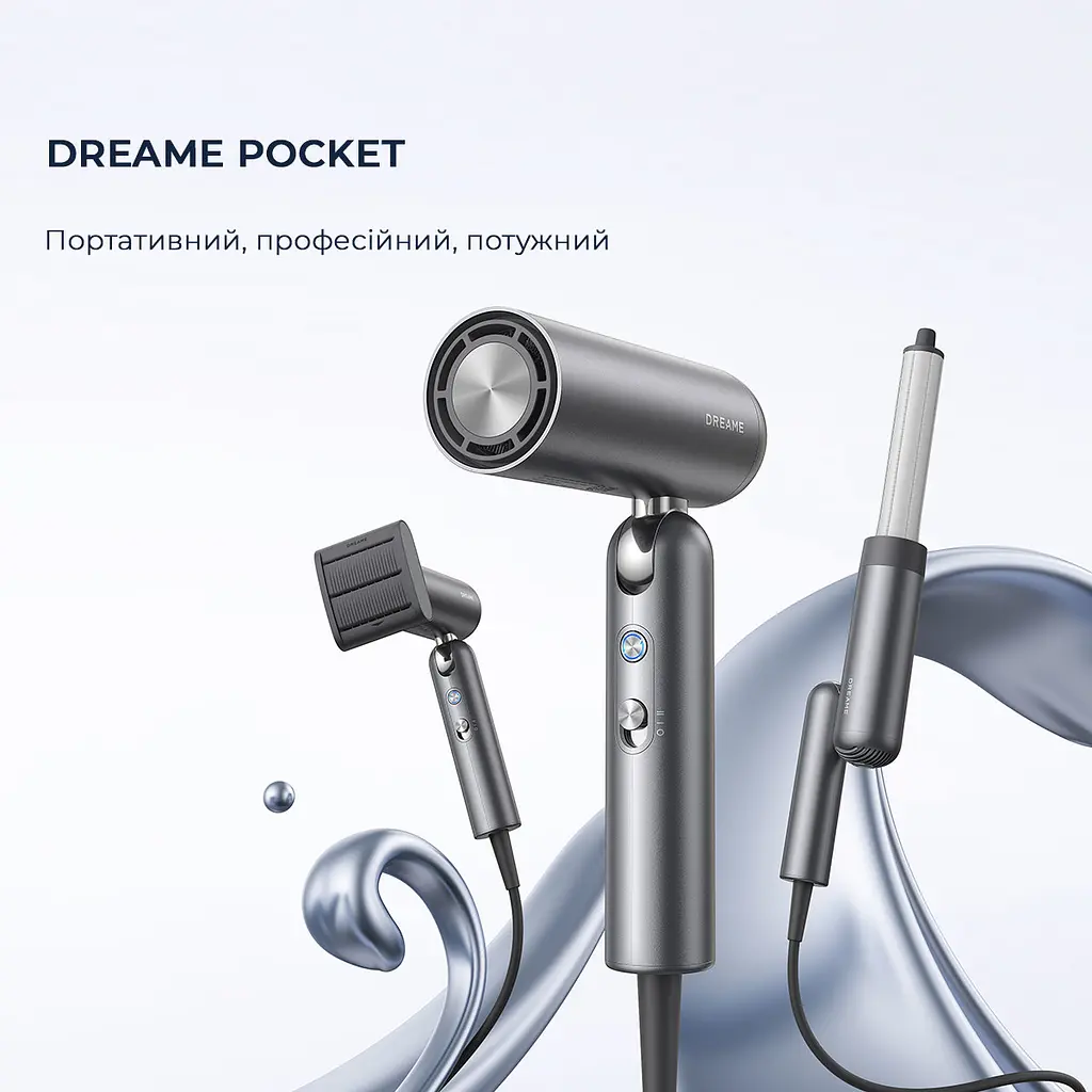 Фен Dreame Pocket AHD51 серый - фото 2