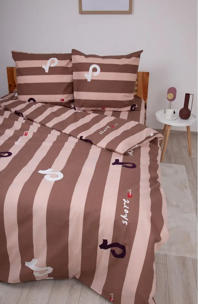Постільна білизна євро ТЕП Soft dreams Line Brown 2-03859-26454 200х215 см коричнева - фото 3