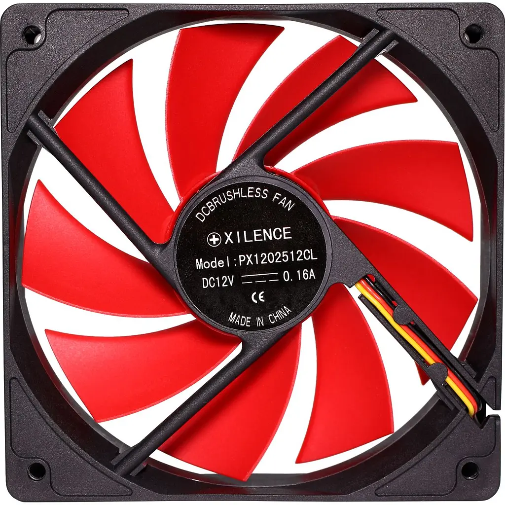 Вентилятор для корпуса Xilence XPF120.R 120 мм black/red, Retail Box - фото 5