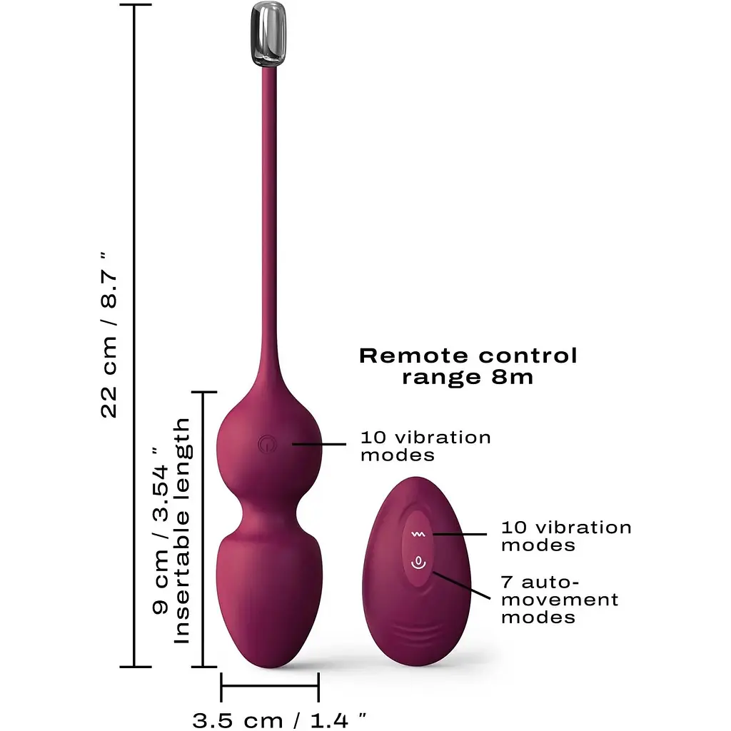 Вагинальные шарики Dorcel Love Balls Plum - фото 5
