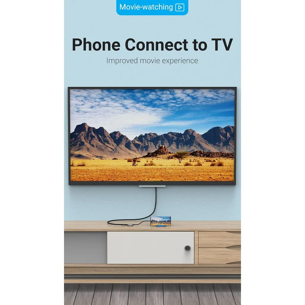 Перехідник Vention USB-C to HDMI Grey (TDEHB) [170485] - фото 3