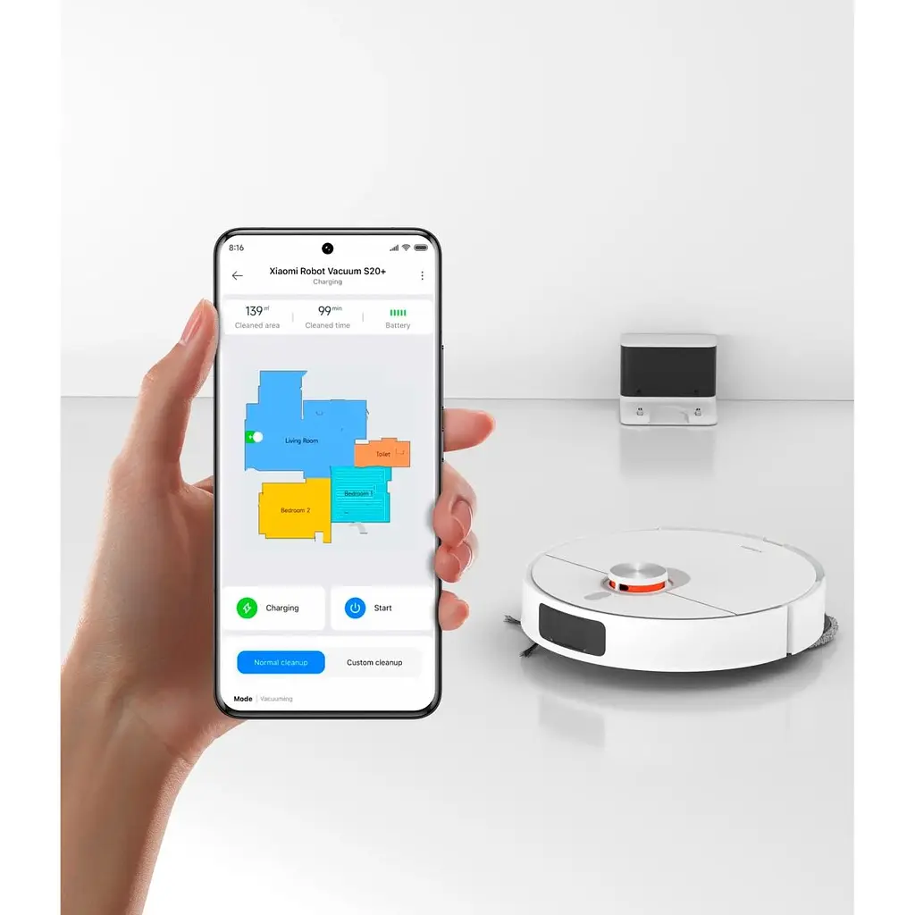 Робот-пилосос Xiaomi Mi Robot Vacuum S20+ White [113720] - фото 5