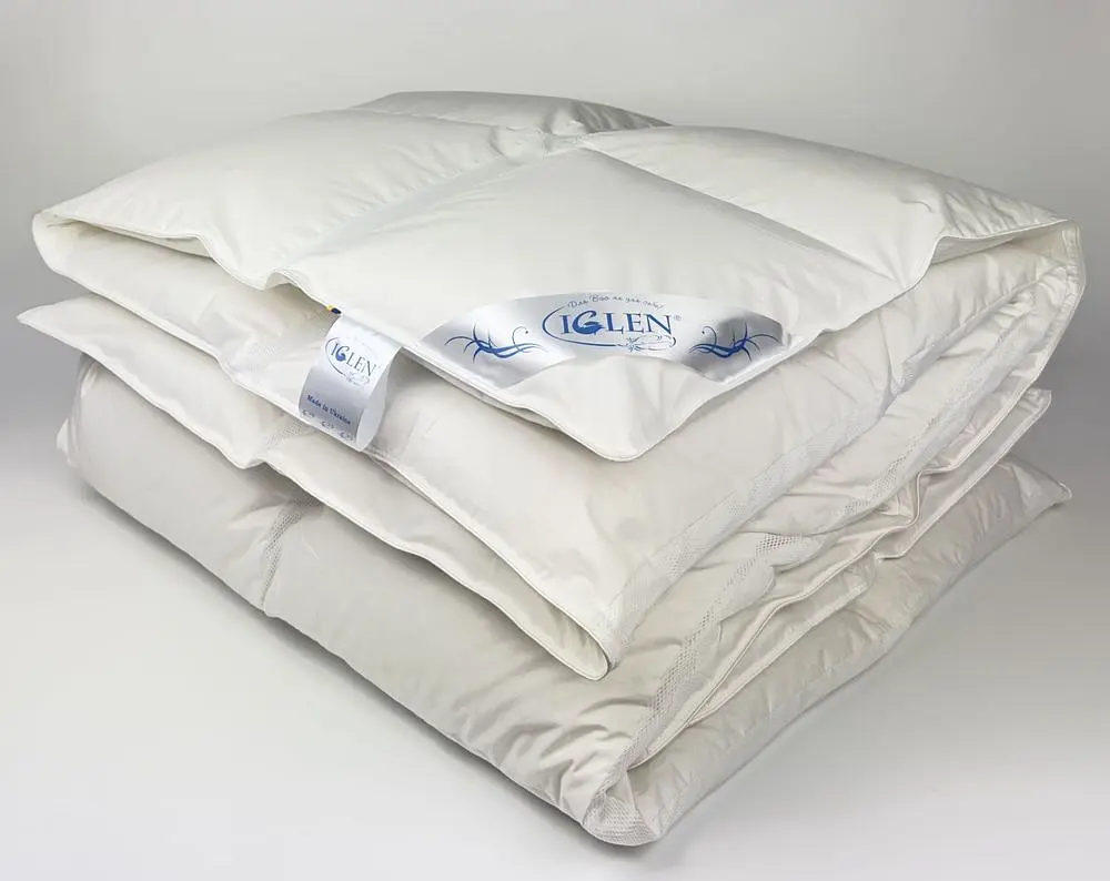Ковдра зимова Iglen Climate-comfort пух білий двоспальна 172х205