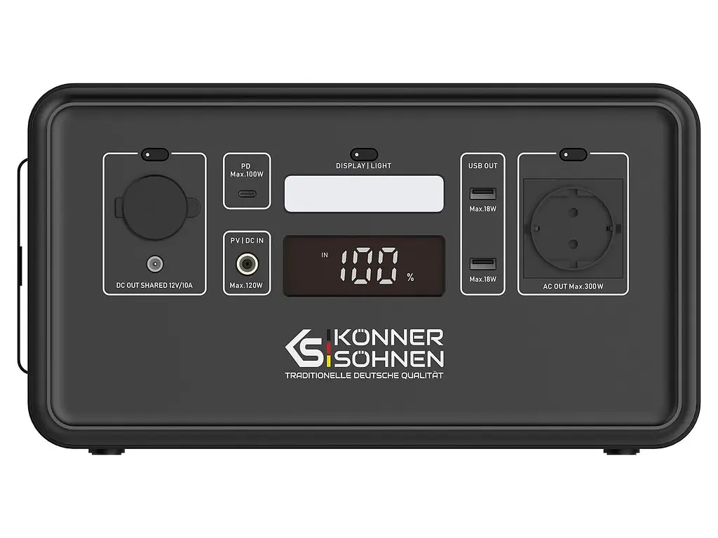 Портативна зарядна станція Konner&Sohnen KS 500PS LiFePO4, 448 Вт/ч 500 Вт (KS500PS) - фото 2