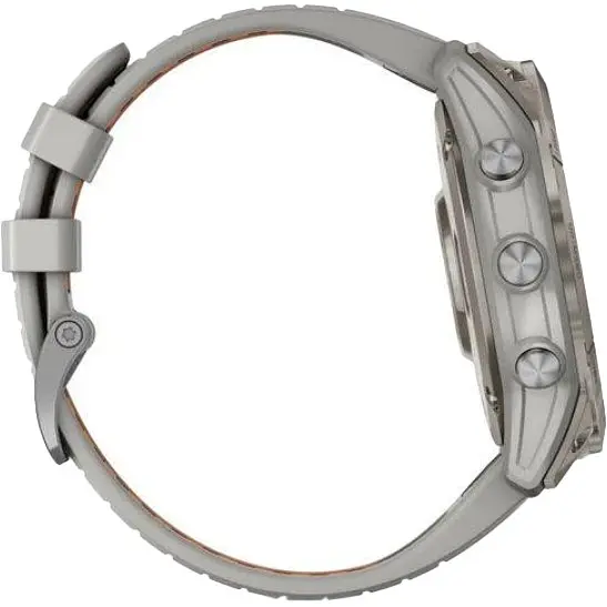 Garmin Fenix 7X Pro Sapphire Solar Titanium w. Fog Gray/Ember O. Band (010-02778-14/15) - фото 3