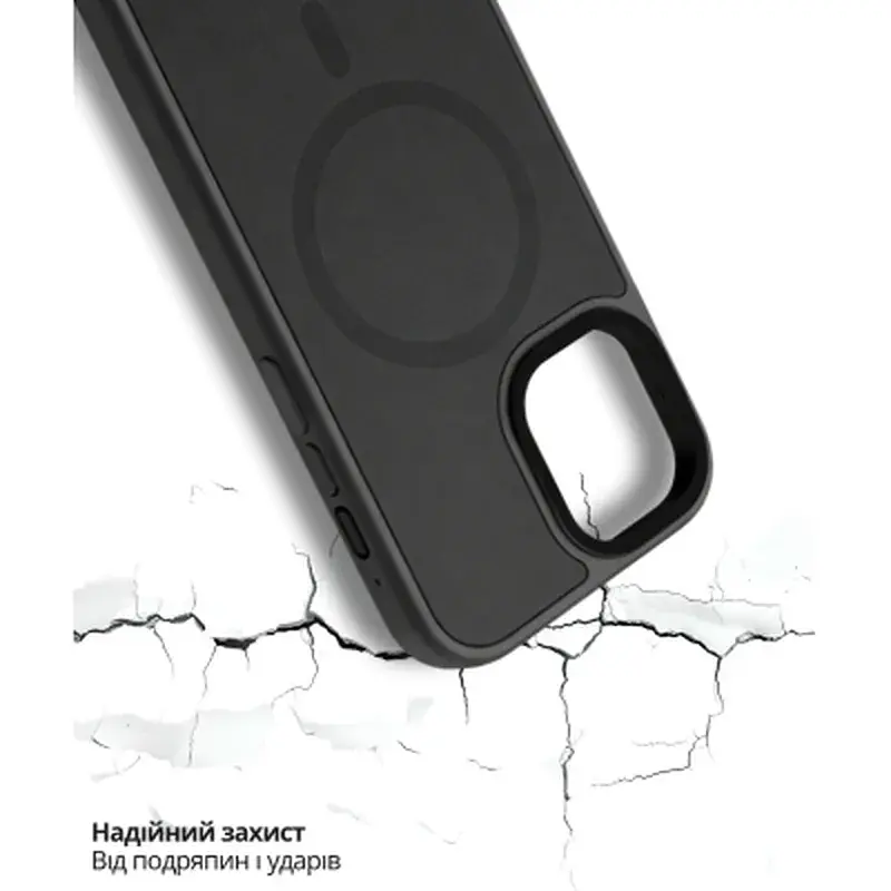 Чохол до мобільного телефона BeCover FIBRA ArcLine MagSafe Apple iPhone 17 Black (715372) - фото 5